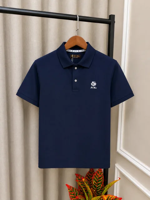 Loro Piana Nevy Imported Brand Metal Button Store Artcile Premium Polo T-Shirt(1195)